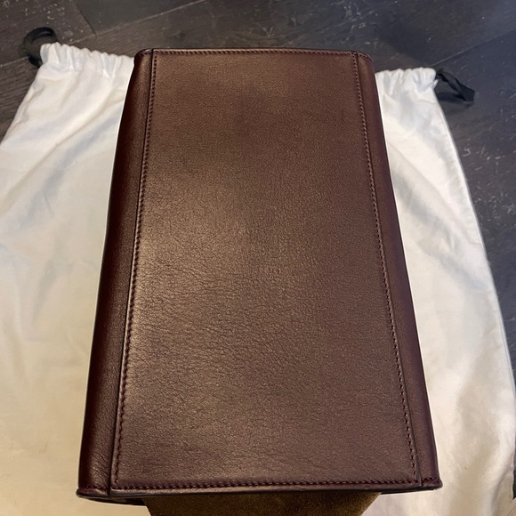 CELINE Phoebe Philo Trapeze Trapeze bag handbag tri color blue brown burgundy - Picture 2 of 16